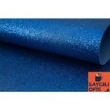 Kika SAYGILIOFİS ( MAVİ ) Yapışkanlı Simli Eva 50x70 cm 1 Adet Simli Yapışkanlı Eva Süngeri