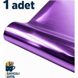 KİKA Saygılıofis Metalik Aynalı Fon Kartonu. 50X70 Ebat. 250 gr - MOR