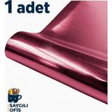 KİKA Saygılıofis Metalik Aynalı Fon Kartonu. 50X70 Ebat. 250 gr - PEMBE