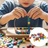 KİKA Tahta Boncuk 1 Paket 40 Adet - Tabaka Kağıtlar