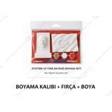 KİKA Taş Boyama Figür Çocuk Gelişimi Boyama Etkinlik Seti - Kırmızı
