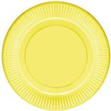 Kikajoy Makaron Karton Tabak Sarı 23 cm 8'li