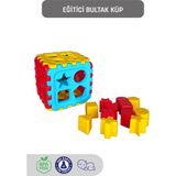 Kiki Eğitici Bultak Küp 0-3 Yaş İçin Renkli Şekillerle Zeka Geliştirici Oyun 12 Parça AE-1010