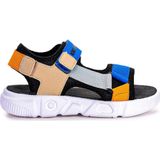 Kiko 2722-27 Saks Kids Cırtlı Yürüyüş Erkek Çocuk Sandalet