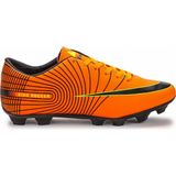 Kiko Kids 130 Krampon Erkek Çocuk Futbol Ayakkabı Mikrofiber ve Poliüretan Malzemeden Üretilmiştir - Turuncu - Siyah
