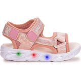 Kiko Kids 133 Hologram Işıklı Pudra Günlük Kız Çocuk Sandalet