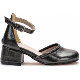 Kiko Kids 771 Taşlı Kız Çocuk 5 cm Topuklu Sandalet Ayakkabı - Platin