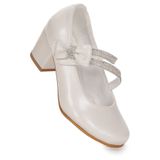 Kiko Kids Aisha Cilt Günlük Kız Çocuk 4 Cm Topuklu Abiye Ayakkabı