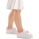 Kiko Kids Bart Cırtlı Işıklı Beyaz Pembe Kız Bebek Spor Ayakkabı