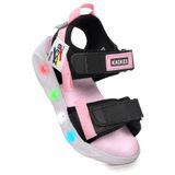Kiko Kids Best Işıklı Kız/Erkek Çocuk Cırtlı Sandalet Ayakkabı