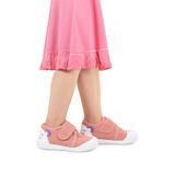 Kiko Kids Catly Cırtlı Kız Bebek İlk Adım Panduf Ayakkabı