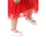 Kiko Kids Cırtlı Fiyonklu Kız Çocuk Babet Ayakkabı Ege 201 Cilt