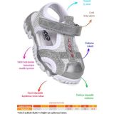 Kiko Kids Cırtlı Kız Bebek Sandalet Beyaz Tekstil Malzeme ile Esnek Dayanıklılık Sunuyor