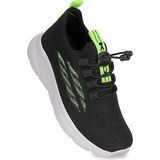Kiko Kids Dunca Fileli Faylon Taban Erkek Çocuk Spor Ayakkabı - Siyah - Sarı