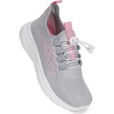 Kiko Kids Dunca Fileli Faylon Taban Kız Çocuk Spor Ayakkabı - Buz - Pembe