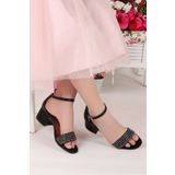Kiko Kids Elinor Çatlak Günlük Kız Çocuk 3 Cm Topuklu Sandalet Abiye Ayakkabı