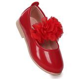 Kiko Kids Flovers Rugan Kız Çocuk Babet Ayakkabı