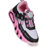 Kiko Kids Gary Hafif Taban Bağcık Mekanizmalı Kız Çocuk Spor Ayakkabı - Beyaz - Pembe