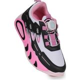 Kiko Kids Gary Hafif Taban Mekanizmalı Bağcık Kız Çocuk Spor Ayakkabı Nefes Alabilir Yapı - Beyaz - Pembe