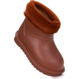 Kiko Kids Geta Su Geçirmez Içi Kürklü Kız Çocuk Eva Yağmur Kar Çizme - Taba