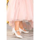 Kiko Kids Gunluk Kiz Cocuk 4 Cm Topuklu Ayakkabi 754 Cupra Sedef