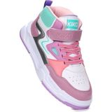 Kiko Kids Hayka-3 Cırtlı Kız Çocuk Spor Ayakkabı - Lila - Beyaz
