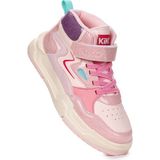 Kiko Kids Hayka-3 Cırtlı Kız Çocuk Spor Ayakkabı - Mercan