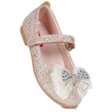 Kiko Kids Hiza Taşlı Cırtlı Kız Bebek/ Çocuk Babet Ayakkabı