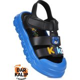 Kiko Kids Jack Hafif Taban Erkek Çocuk Sandalet - Siyah