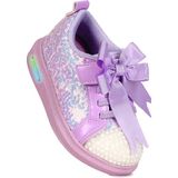 Kiko Kids Janes Işıklı Cırtlı Fiyonk Kız Bebek Spor Ayakkabı - Lila