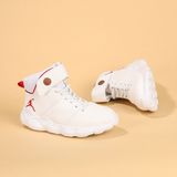 Kiko Kids K-31 Beyaz - Kırmızı Spor Basketbol Ayakkabısı 33 Numara Erkek Çocuk İçin Rahat Kullanım