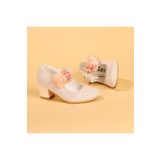 Kiko Kids Kiko 751 Pudra Simli 4 cm Topuk Günlük Kız Çocuk Babet