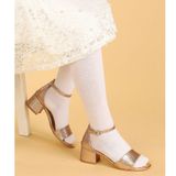 Kiko Kids Kiko 769 Altın Kum Simli 3 cm Topuk Günlük Kız Çocuk Sandalet
