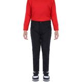 Kiko Kids Kiko Unisex Çocuk Keten Pantolon 23 Nisan 29 Ekim Gösteri Pantolonu - Siyah - 8 - 9 Yaş