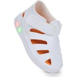 Kiko Kids Limba Işıklı Cırtlı Erkek Bebek Sandalet - Beyaz