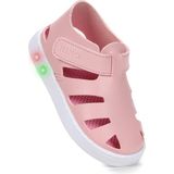 Kiko Kids Limba Işıklı Cırtlı Kız Bebek Sandalet - Pudra