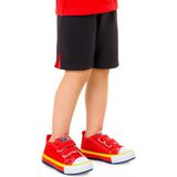 Kiko Kids Linen Cırtlı Keten Kırmızı Erkek Bebek Spor Ayakkabı