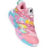 Kiko Kids Luka Cırtlı Basketbol Fileli Kız Çocuk Spor Ayakkabı - Pembe - Su Yeşili