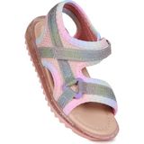 Kiko Kids Marlin Simli Cırtlı Kız Çocuk Sandalet - Gökkuşağı