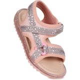 Kiko Kids Marlin Simli Cırtlı Kız Çocuk Sandalet - Pudra