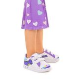Kiko Kids Mermaid Cırtlı Işıklı Kız Bebek Spor Ayakkabı Mor