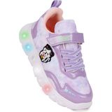 Kiko Kids Nebula Işıklı Cırtlı Kız Çocuk Spor Ayakkabı - Lila