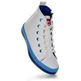 Kiko Kids Pant Günlük Bağcıklı Fermuarlı Erkek Çocuk Spor Ayakkabı (Beyaz-Mavi)