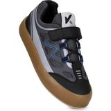 Kiko Kids Plan Cırtlı Bağcıklı Erkek Çocuk Spor Ayakkabı Mikrofiber Termo Taban ile Füme - Siyah