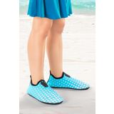 Kiko Kids Point Havuz Plaj Kız Çocuk Deniz Ayakkabısı 7514 Mint Yeşili - Beyaz