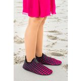 Kiko Kids Point Havuz Plaj Kız Çocuk Deniz Ayakkabısı 7514 Siyah - Fuşya