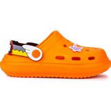 Kiko Kids Printed Eva Plaj Havuz Okul Kreş Erkek Çocuk Terlik - Turuncu