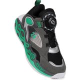Kiko Kids Rebel Bağcık Mekanizmalı Erkek Çocuk Spor Ayakkabı - Füme - Siyah - Yeşil