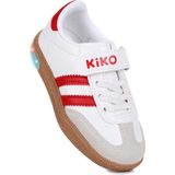 Kiko Kids Renis Günlük Cırtlı Işıklı Kız Çocuk Spor Ayakkabı - Beyaz - Kırmızı