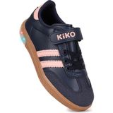 Kiko Kids Renis Günlük Cırtlı Işıklı Kız Çocuk Spor Ayakkabı - Lacivert - Pudra